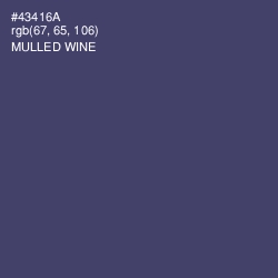 #43416A - Mulled Wine Color Image